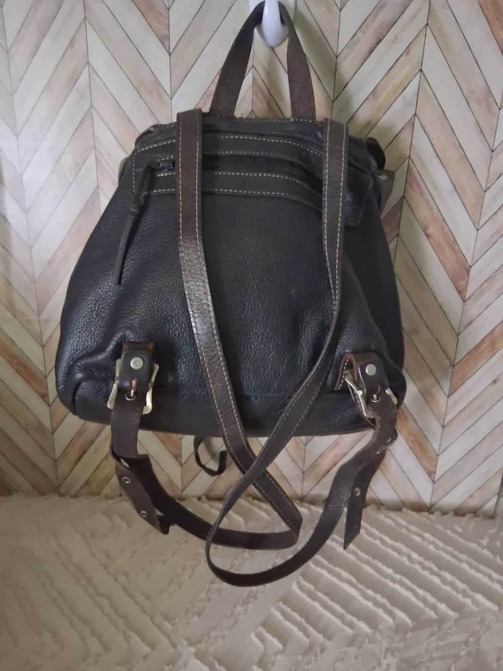 Harley-Davidson Black Leather Backpack